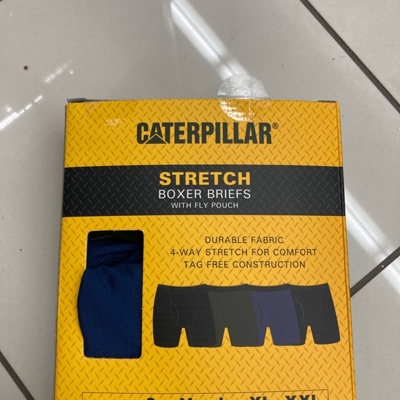 Caterpillar Underwear & Socks Nwt Cat Mens Stretch Boxer Briefs 4